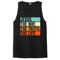 Jesus The Way Truth Life Bible Verse Christian Worship PosiCharge Competitor Tank