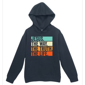 Jesus The Way Truth Life Bible Verse Christian Worship Urban Pullover Hoodie