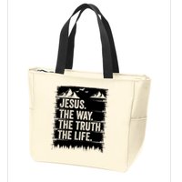 Jesus The Way Truth Life Bible Verse Christian Worship Zip Tote Bag