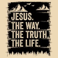 Jesus The Way Truth Life Bible Verse Christian Worship Zip Tote Bag