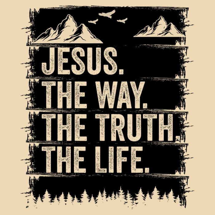 Jesus The Way Truth Life Bible Verse Christian Worship Zip Tote Bag