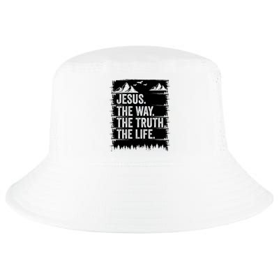 Jesus The Way Truth Life Bible Verse Christian Worship Cool Comfort Performance Bucket Hat