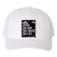 Jesus The Way Truth Life Bible Verse Christian Worship Yupoong Adult 5-Panel Trucker Hat