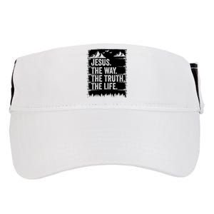 Jesus The Way Truth Life Bible Verse Christian Worship Adult Drive Performance Visor