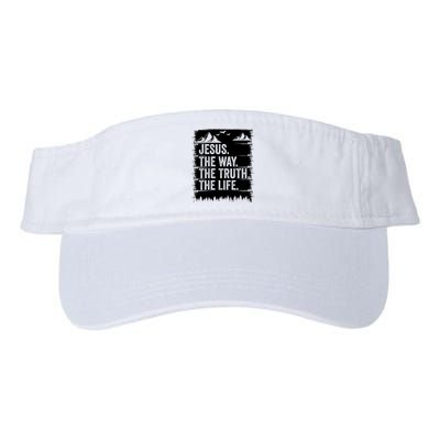 Jesus The Way Truth Life Bible Verse Christian Worship Valucap Bio-Washed Visor