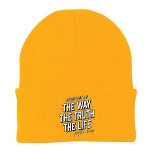 Jesus The Way Truth Life Christian John 146 Bible Verse Knit Cap Winter Beanie