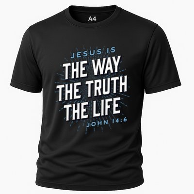 Jesus The Way Truth Life Christian John 146 Bible Verse Performance Shirt