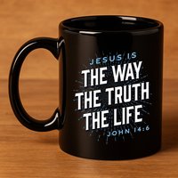Jesus The Way Truth Life Christian John 146 Bible Verse 11oz C Handle Ceramic Mug