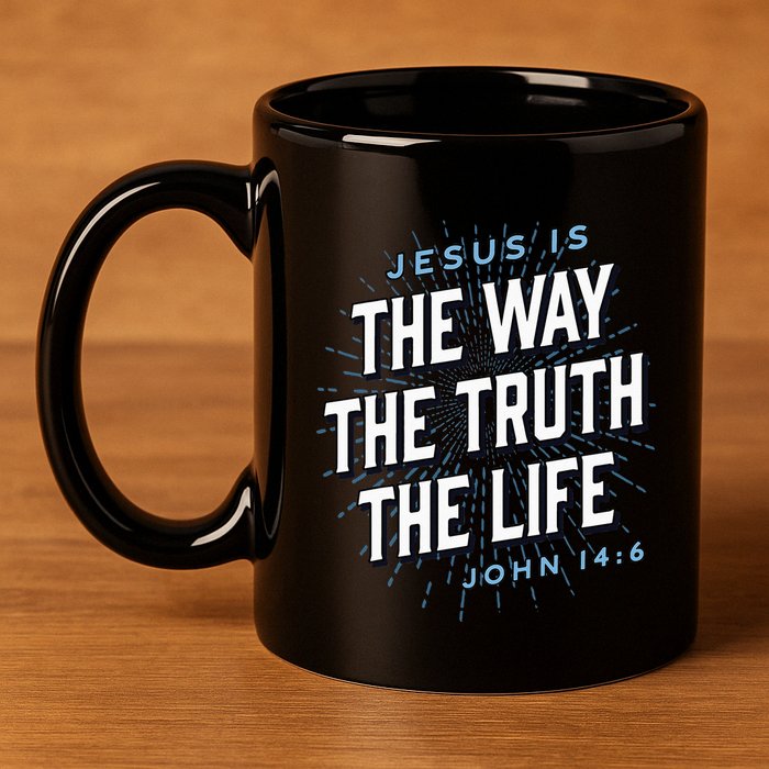 Jesus The Way Truth Life Christian John 146 Bible Verse 11oz C Handle Ceramic Mug