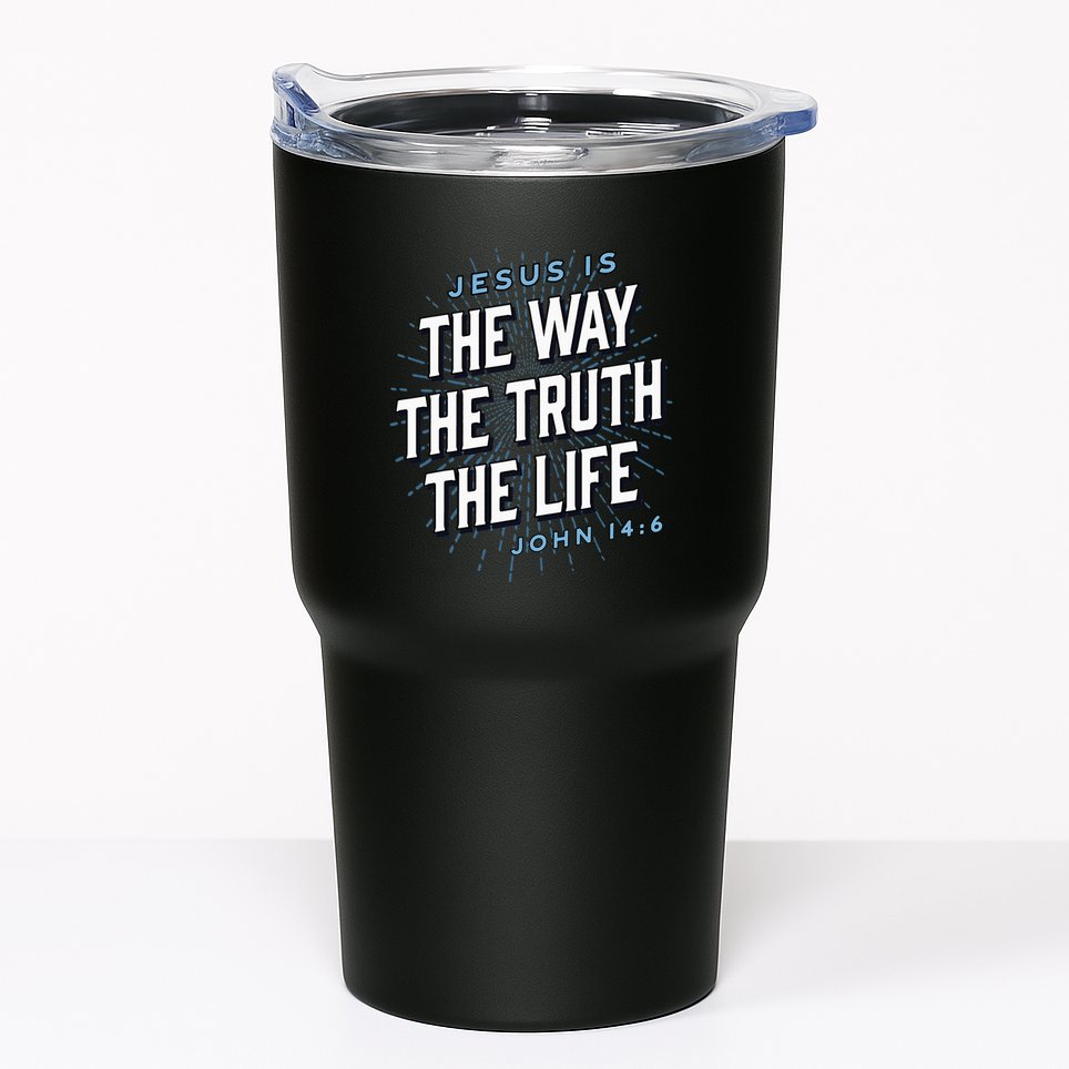 Jesus The Way Truth Life Christian John 146 Bible Verse Tumbler