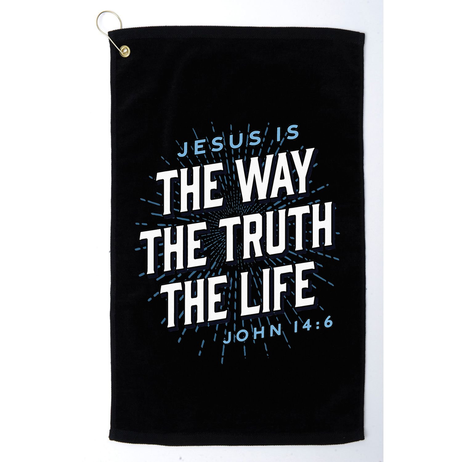 Jesus The Way Truth Life Christian John 146 Bible Verse Golf Towel