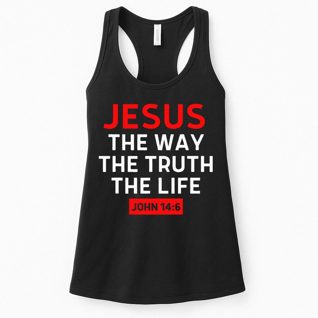 Jesus The Way Truth Life John 146 Christian Bible Verse Womens Tank Top