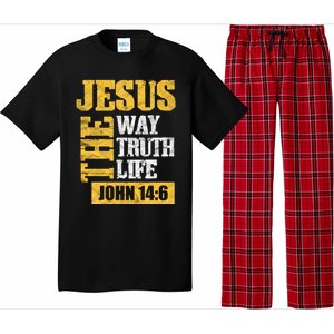 Jesus The Way Truth Life John 14:6 Christian Bible Verse Great Gift Pajama Set