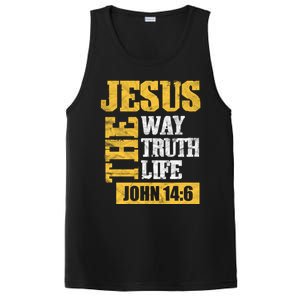 Jesus The Way Truth Life John 14:6 Christian Bible Verse Great Gift PosiCharge Competitor Tank