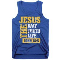 Jesus The Way Truth Life John 14:6 Christian Bible Verse Great Gift Tank Top