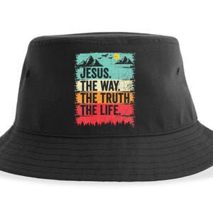 Jesus The Way Truth Life Christian Worship Sustainable Bucket Hat