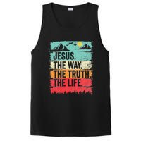 Jesus The Way Truth Life Christian Worship PosiCharge Competitor Tank