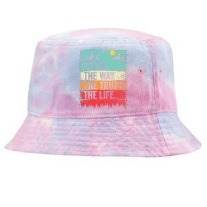 Jesus The Way Truth Life Christian Worship Tie-Dyed Bucket Hat