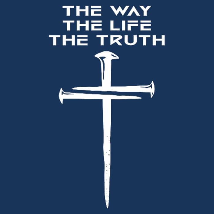 Jesus The Way Truth Life Christian Three Nails Cross Infant Baby Jersey Bodysuit
