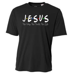 Jesus The Way The Truth The Life Christianity Cooling Performance Crew T-Shirt