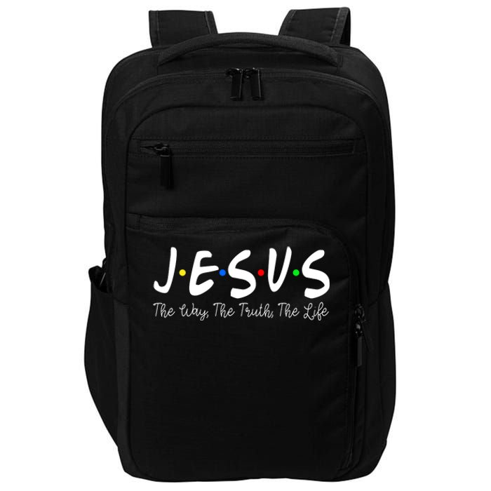 Jesus The Way The Truth The Life Christianity Impact Tech Backpack