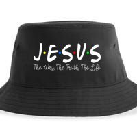Jesus The Way The Truth The Life Christianity Sustainable Bucket Hat