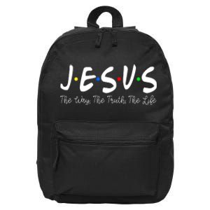 Jesus The Way The Truth The Life Christianity 16 in Basic Backpack