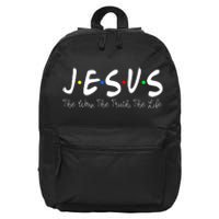 Jesus The Way The Truth The Life Christianity 16 in Basic Backpack