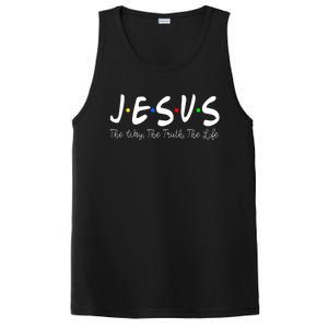 Jesus The Way The Truth The Life Christianity PosiCharge Competitor Tank