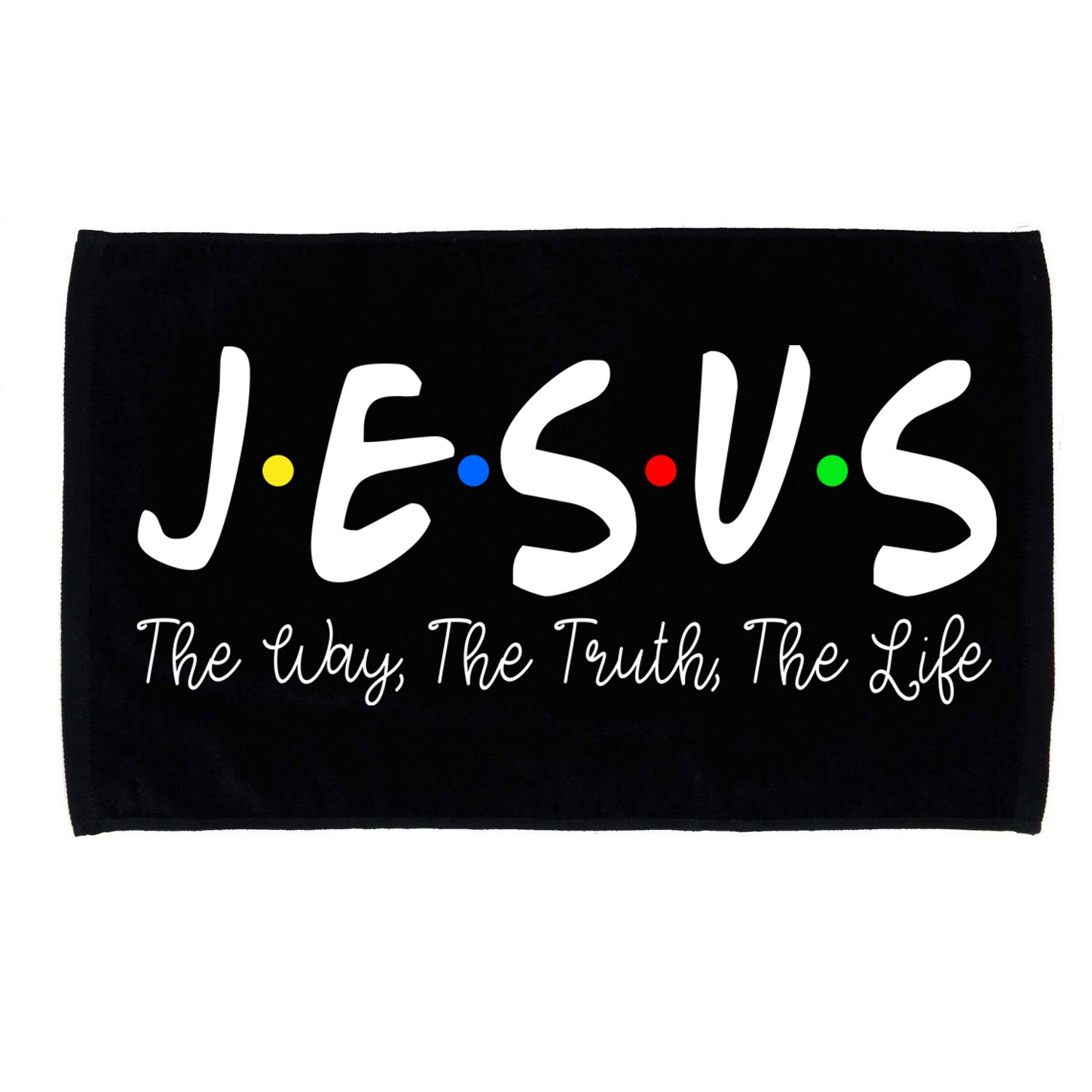 Jesus The Way The Truth The Life Christianity Microfiber Hand Towel