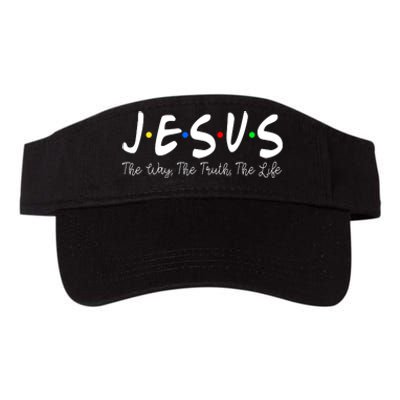 Jesus The Way The Truth The Life Christianity Valucap Bio-Washed Visor