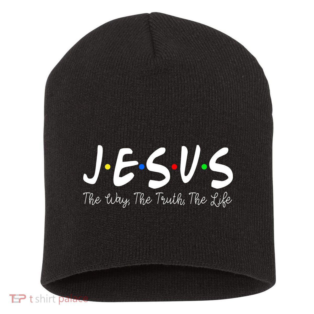 Jesus The Way The Truth The Life Christianity Short Acrylic Beanie