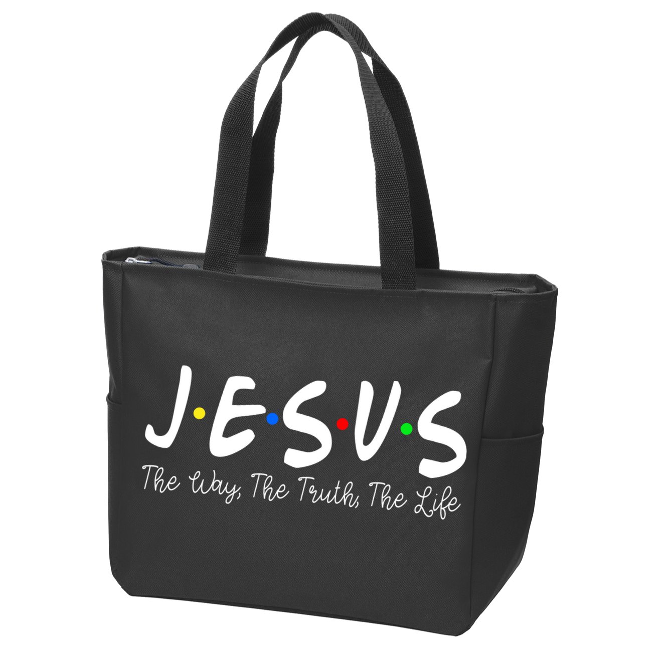 Jesus The Way The Truth The Life Christianity Zip Tote Bag