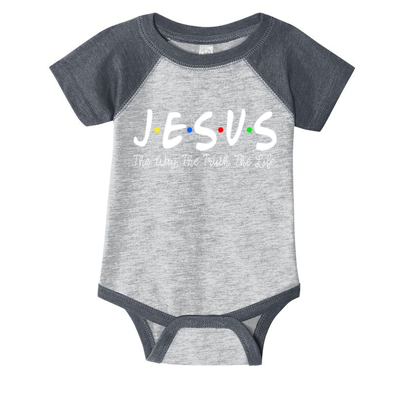 Jesus The Way The Truth The Life Christianity Infant Baby Jersey Bodysuit