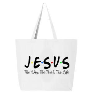 Jesus The Way The Truth The Life Christianity 25L Jumbo Tote