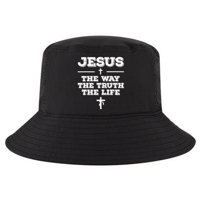 Jesus The Way The Truth The Life Christian Bible Verse Gift Cool Comfort Performance Bucket Hat