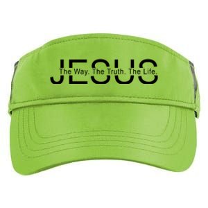 Jesus The Way The Truth The Life Adult Drive Performance Visor