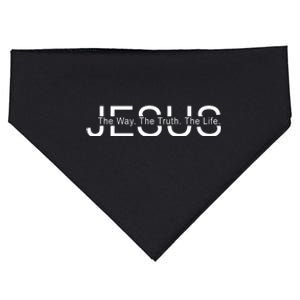 Jesus The Way The Truth The Life USA-Made Doggie Bandana