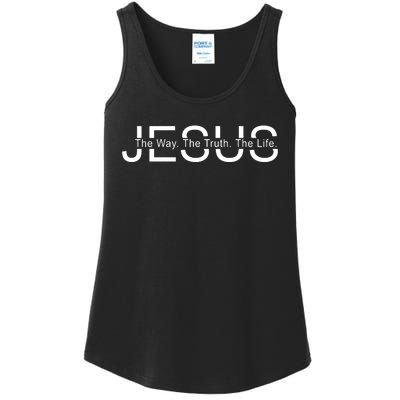 Jesus The Way The Truth The Life Ladies Essential Tank