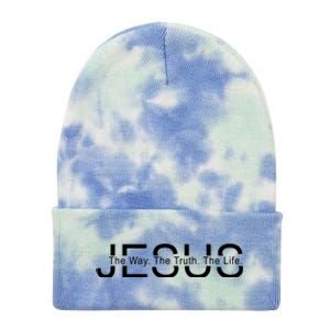 Jesus The Way The Truth The Life Tie Dye 12in Knit Beanie