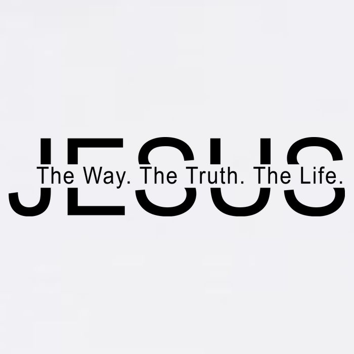 Jesus The Way The Truth The Life Garment-Dyed Sweatshirt