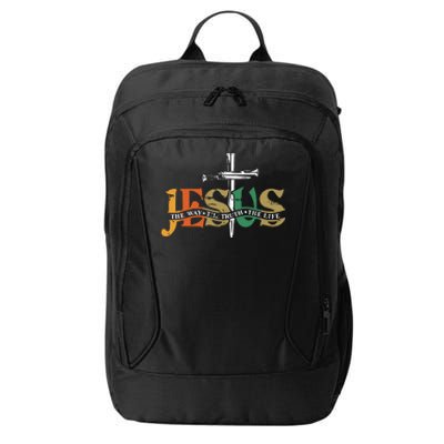 Jesus The Way The Truth The Life Christian Family Easter Day City Backpack