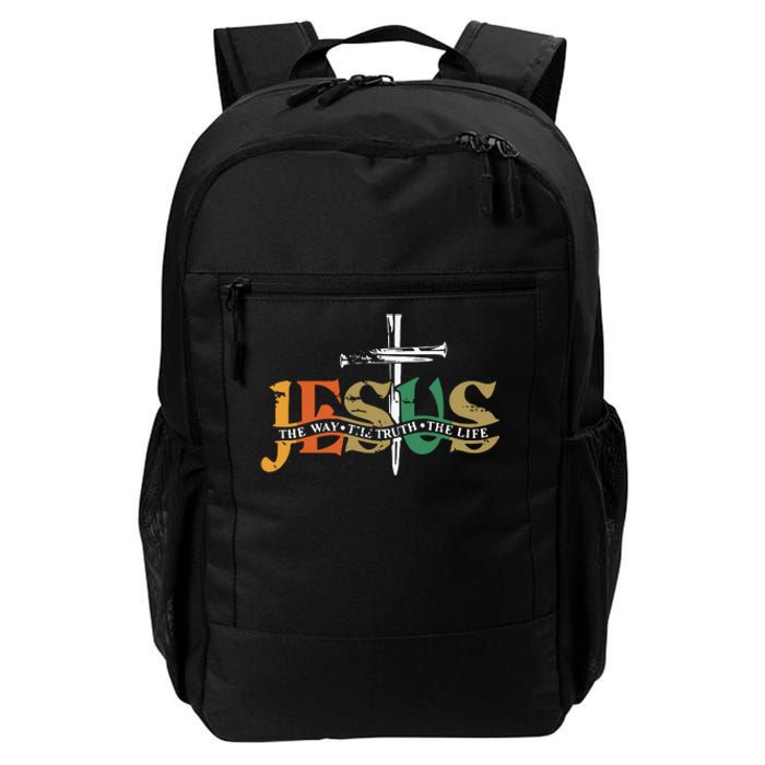 Jesus The Way The Truth The Life Christian Family Easter Day Daily Commute Backpack