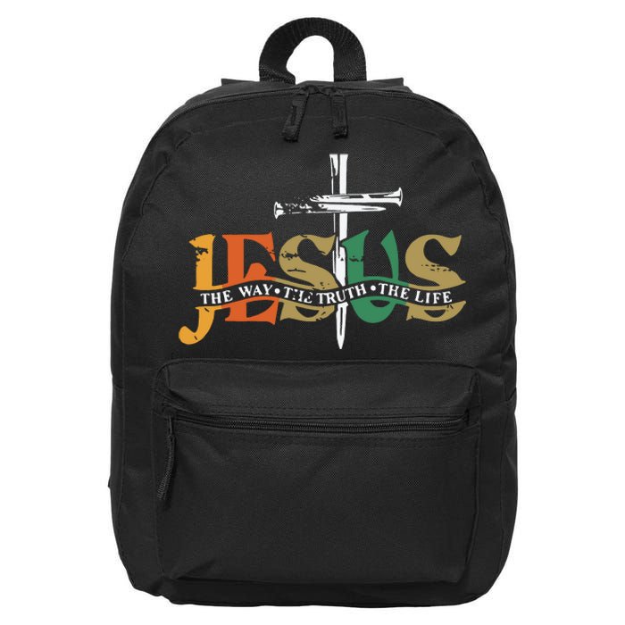 Jesus The Way The Truth The Life Christian Family Easter Day 16 in Basic Backpack