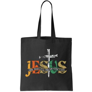 Jesus The Way The Truth The Life Christian Family Easter Day Tote Bag