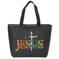 Jesus The Way The Truth The Life Christian Family Easter Day Zip Tote Bag