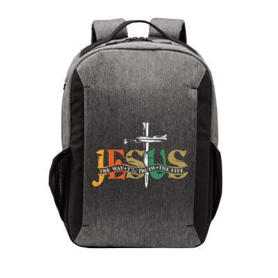 Jesus The Way The Truth The Life Christian Family Easter Day Vector Backpack