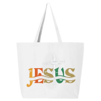 Jesus The Way The Truth The Life Christian Family Easter Day 25L Jumbo Tote