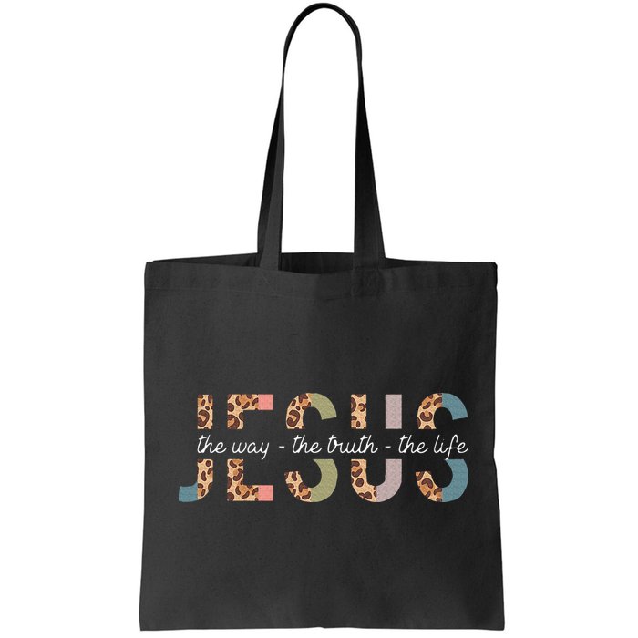 Jesus The Way The Truth The Life Leopard Christian Bag