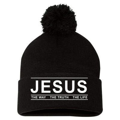 Jesus The Way The Truth The Life Jesus Christians Lover Pom Pom 12in Knit Beanie